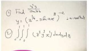 y: (24hax,
O Find Sna2
y= (24-3 ax) aiat
