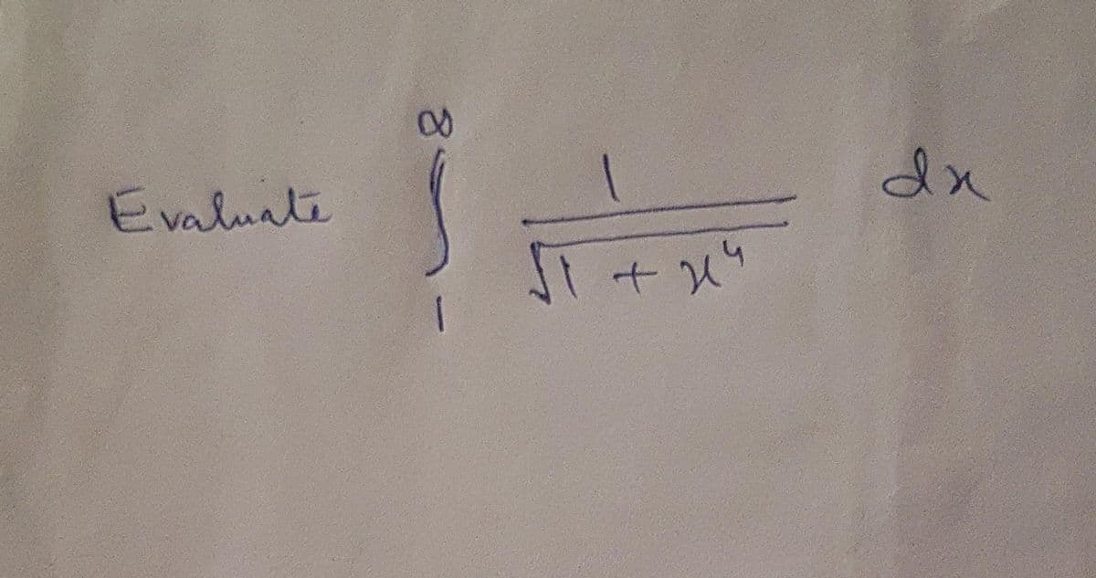 Evaluate
8.
1
√1 +2²
dx