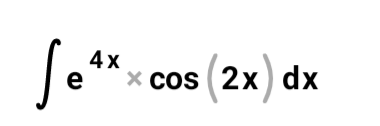 So*.cos(2x) dx
4х
e
x COs
