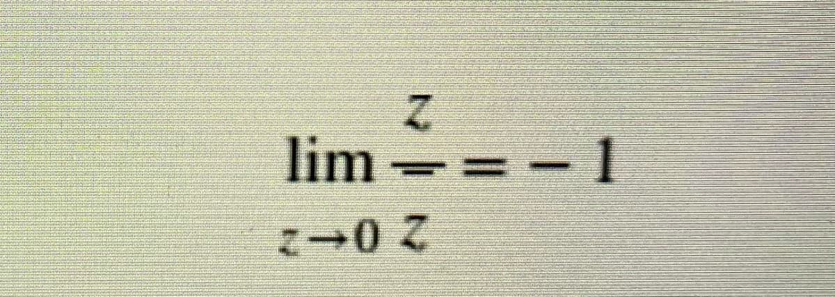 lim==-1
