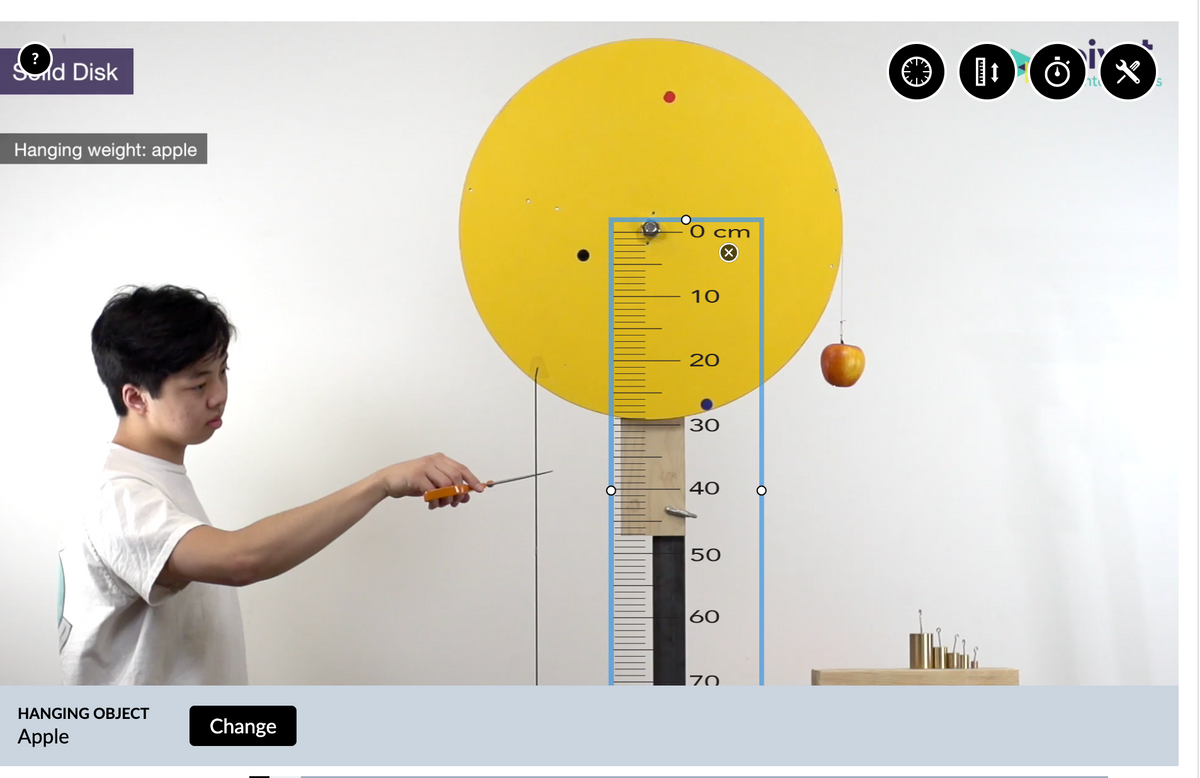 ?
Sud Disk
Hanging weight: apple
HANGING OBJECT
Apple
Change
cm
10
20
30
40
50
60
70
OX
ht