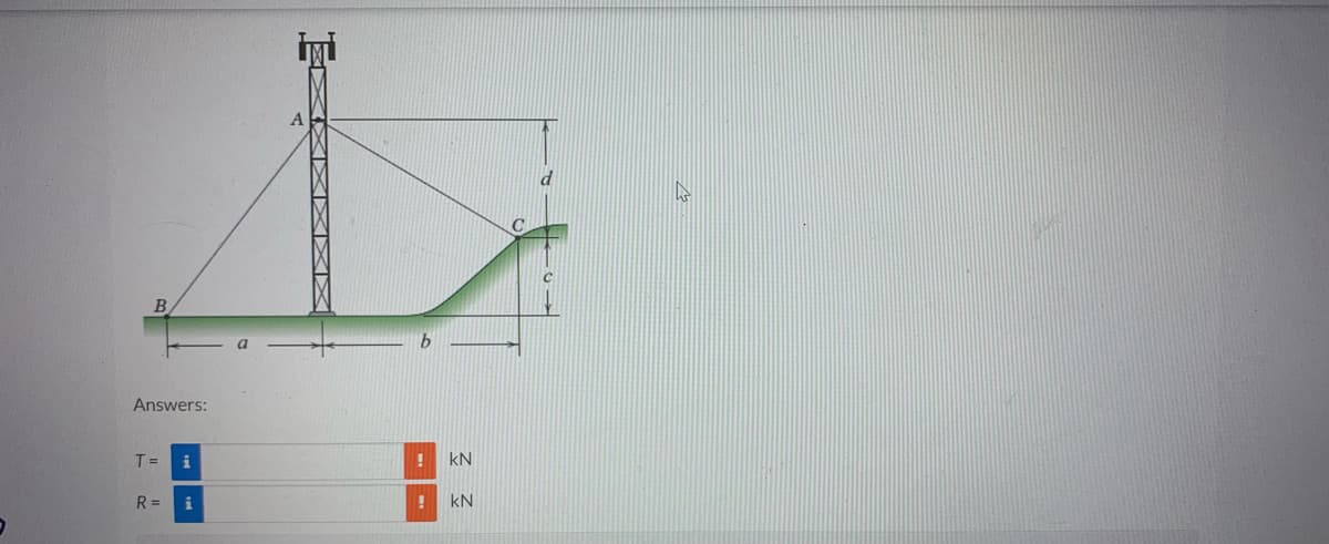 Answers:
T =
R=
i
KN
! KkN
d