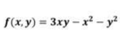f(x, y) = 3xy
-x? – y?
