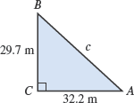 B
29.7 m
А
32.2 m
