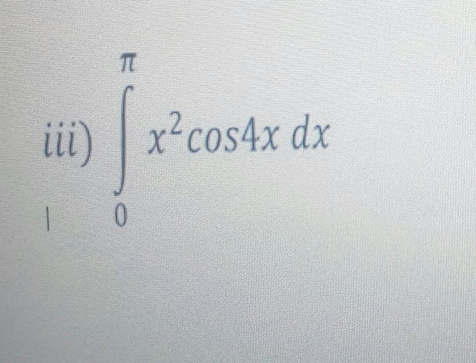x²cos4x dx
