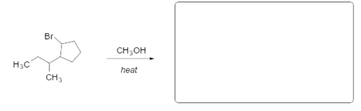 H3C
Br
CH3
CH3OH
heat
