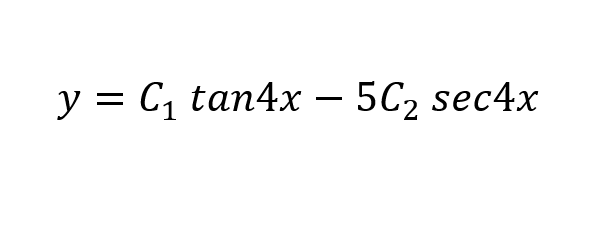 у %3D Сi tan4x — 5C2 sec4x
-
