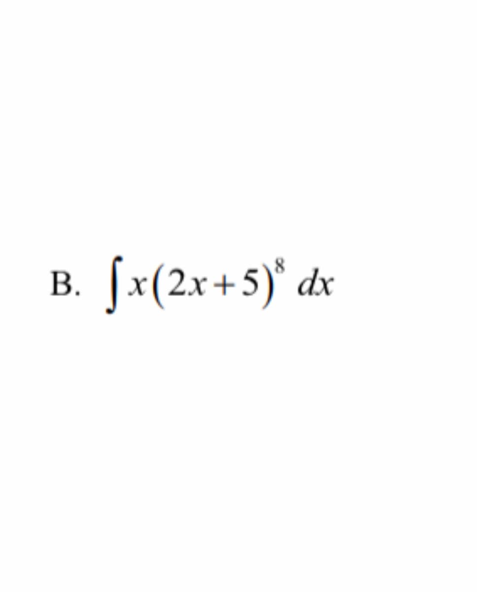 B. fx(2x+5) dx