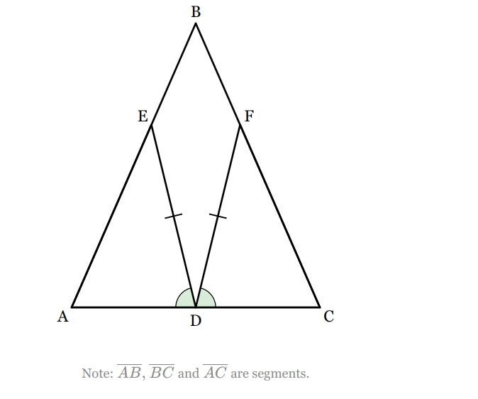 В
E
F
А
D
C
Note: AB, BC and AC
are segments.
