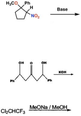 H,CO
Ph
H
Base
`NO2
ON
кон
Ph
Ph
MeONa / MEOH_
C2CHCF3
