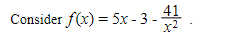 Consider f(x) = 5x-3--