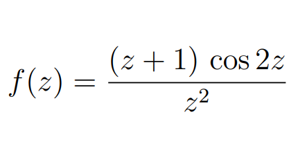 (z + 1) cos 2z
S(2) =
22
