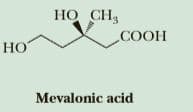 HO CH3
COOH
но
HO
Mevalonic acid

