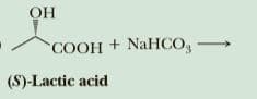OH
COOH + NaHCO,
(S)-Lactic acid
