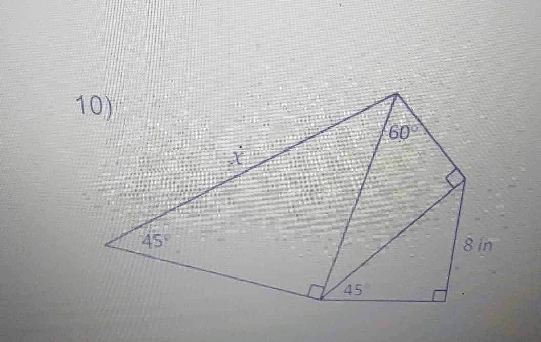 10)
60°
t.
45
8 in
45
