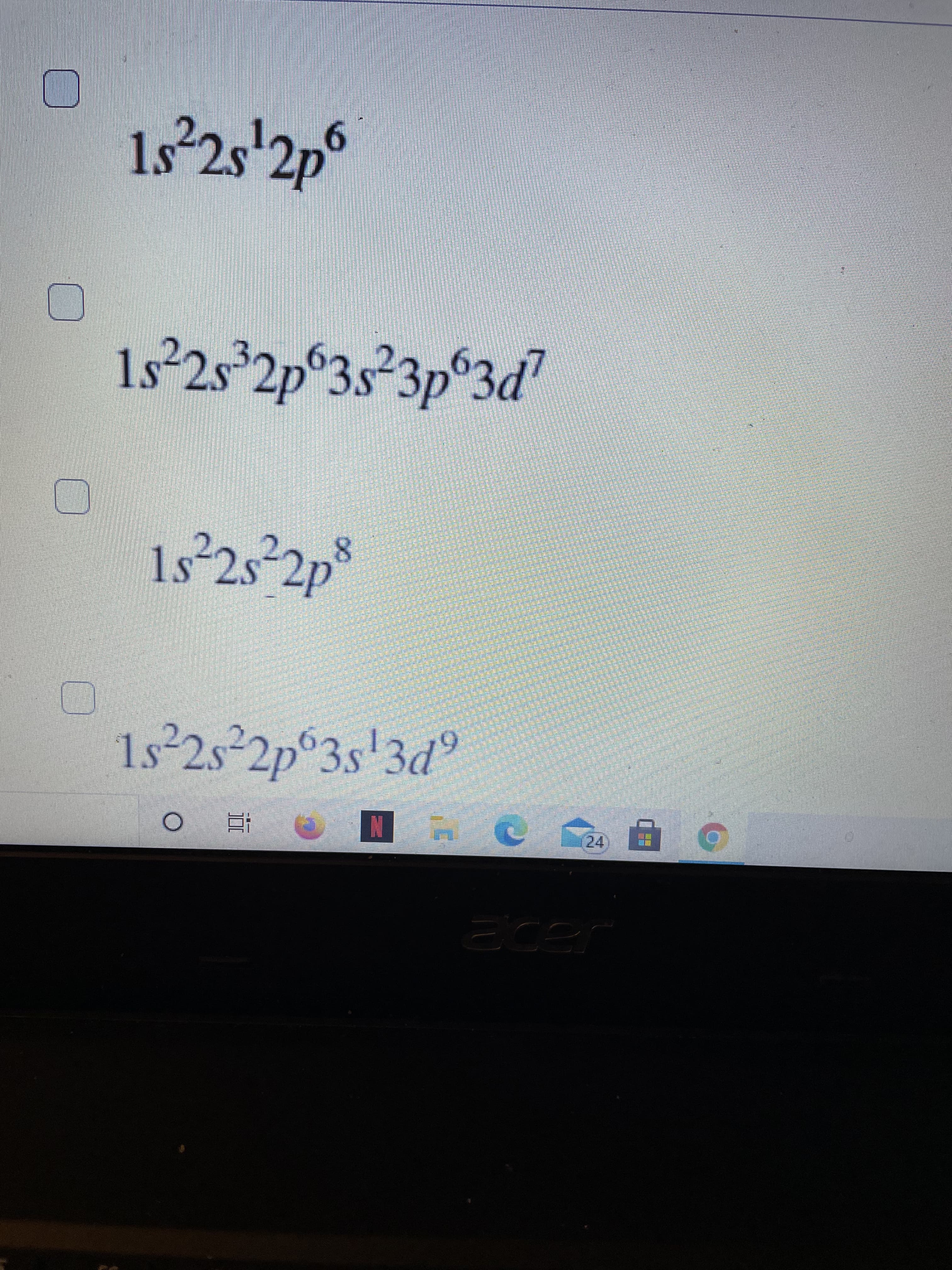 1s 2s'2p°
1s°2s°2p°3s²3p°3d
69
1s 2s-2p
2.
2.
8.
3s'3d
24
