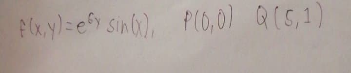 flx.y)=efy sin),
P(O,0) Q(5,1)

