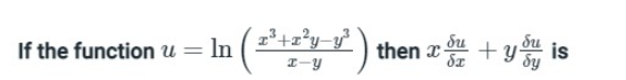 ( 2² +2²y_v²")
If the function u In
=
then a
Su
5/₁5
+y
is
