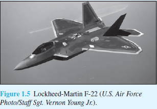 Figure 1.5 Lockheed-Martin F-22 (U.S. Air Force
Photo/Staff Sgt. Vernon Young Jr.).
