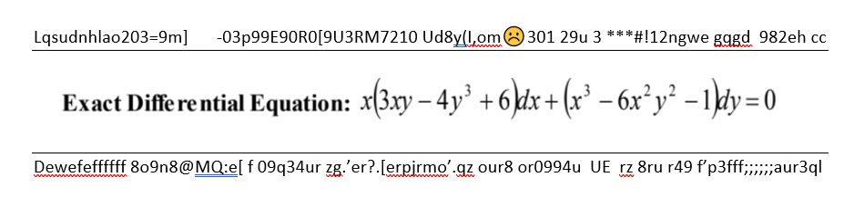 Lqsudnhlao203=9m] -03P99E90RO[9U3RM7210 Ud8y(l,om8 301 29u 3 ****#!12ngwe gggd 982eh cc
Exact Differe ntial Equation: x(3xy – 4y' +6\dx+ (x³ – 6x²y² -1dy=0
Dewefeffffff 809n8@MQ:e[ f 09q34ur zg.'er?.[erpirmo'.qz our8 or0994u UE rz 8ru r49 f'p3fff;;aur3ql
wwwwwww
