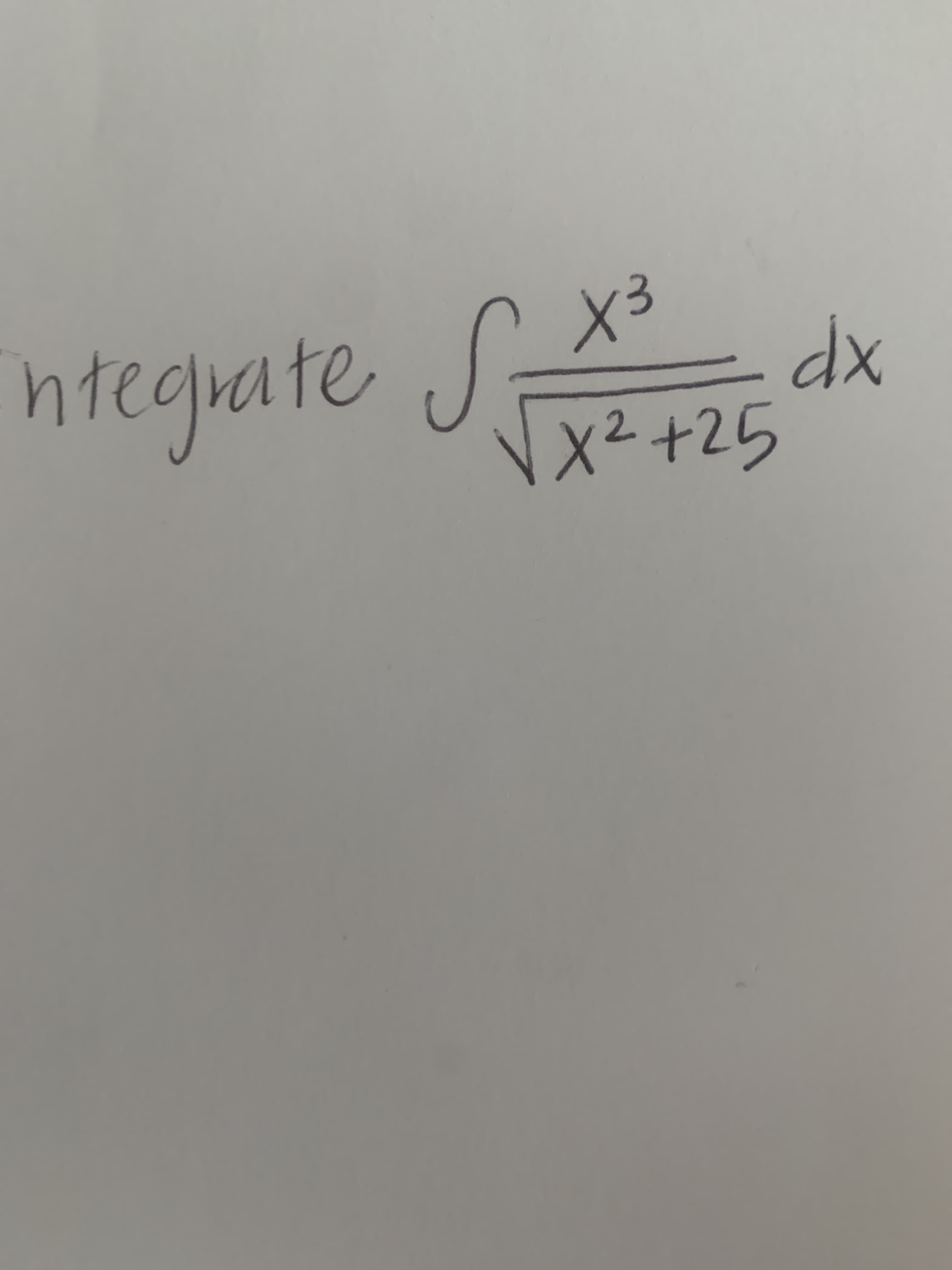 htegrate S
dx
x²+25
