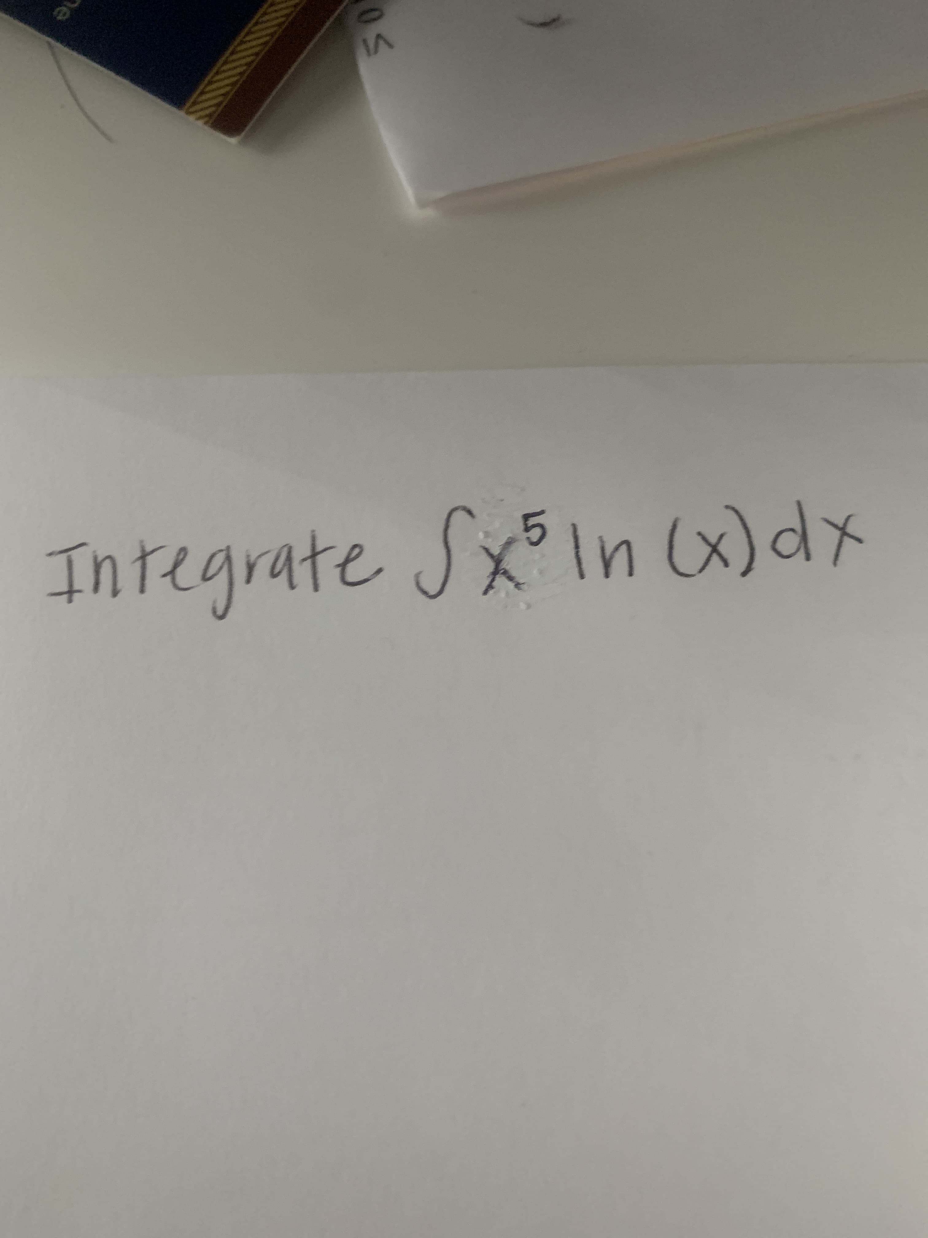 Integrate Sxln x)dx
