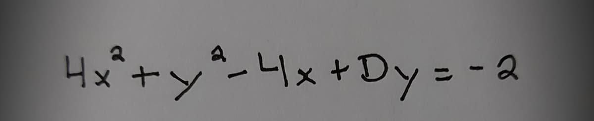 4xペ+yーリx+Dy=-2
