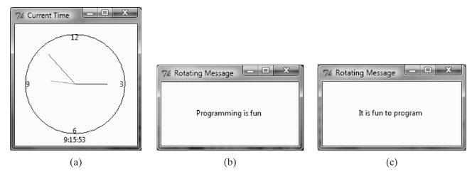 76 Current Time
12
76 Rotating Message
74 Rotating Message
3
Programming is fun
It is fun to program
9:15:53
(a)
(b)
