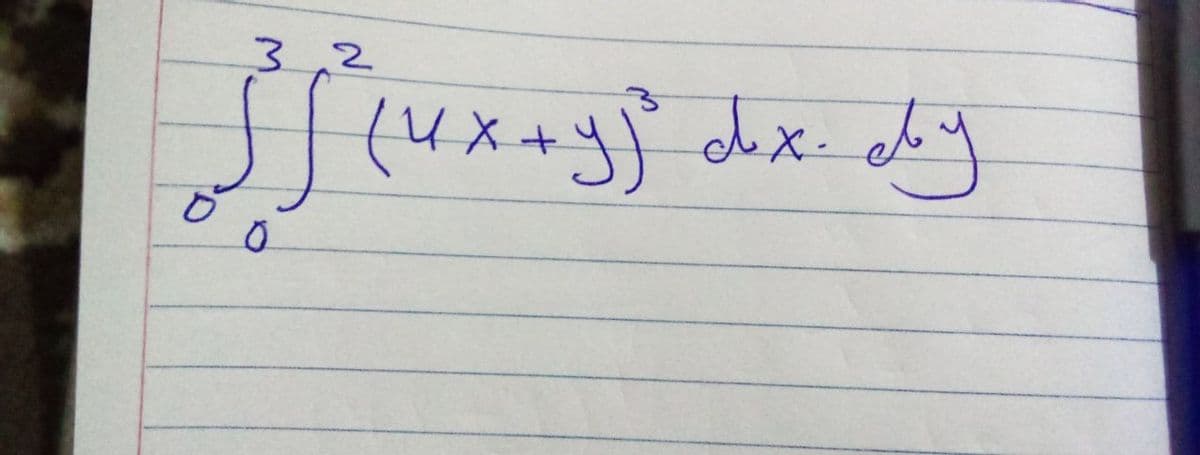 3.2
jj (u x + y)² dx dy
0
