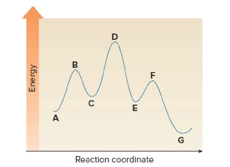 D
B
Reaction coordinate
Energy
