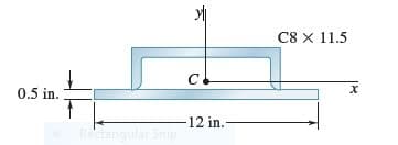 C8 X 11.5
0.5 in.
C.
-12 in.-
