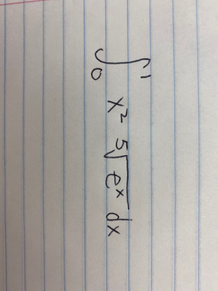 x² 5Tex dx
