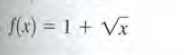 S(x) = 1 + Vx
