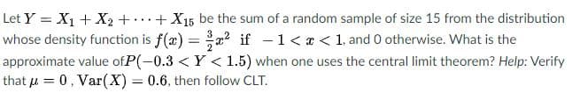 central limit theorem?
