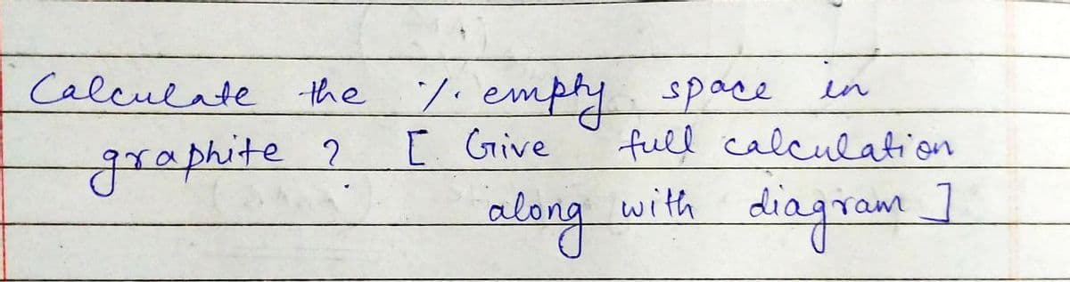 7. emply space
[ Give
Calculate the
en
full calculation
grephite
alang with ]
diagram.
