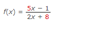 5x
1
f(x)
2х + 8
