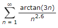 arctan(3n)
n2.6
n = 1
