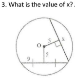 3. What is the value of x?
