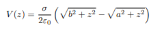V(2) = (V + z² – Va? + z²)
%3D
2E0
