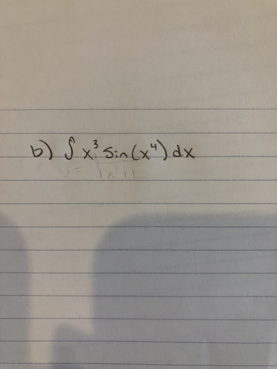 b) $ x² Sin(x") dx
3
