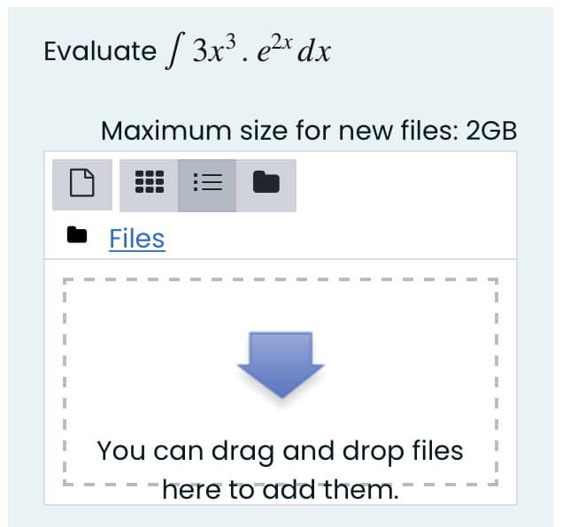 Evaluate / 3x3. e2* dx
Maximum size for new files: 2GB
Files
You can drag and drop files
-here to add them.
