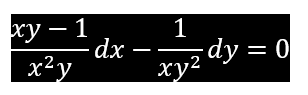 ку — 1
dx
1
x²y
ху?
,2 dy = 0
