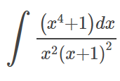 (xª+1)dx
a?(x+1)?
2
