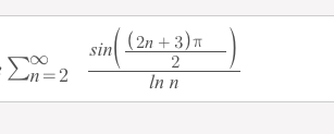 (2n + 3)
sin
En=2
In n
