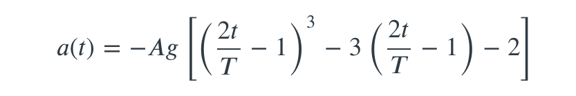 |G -) - (- -1)- |
3
2t
a(t) = – Ag
T
