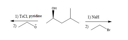 он
1) TSC1, pyridine
1) NaH
2)
Br
