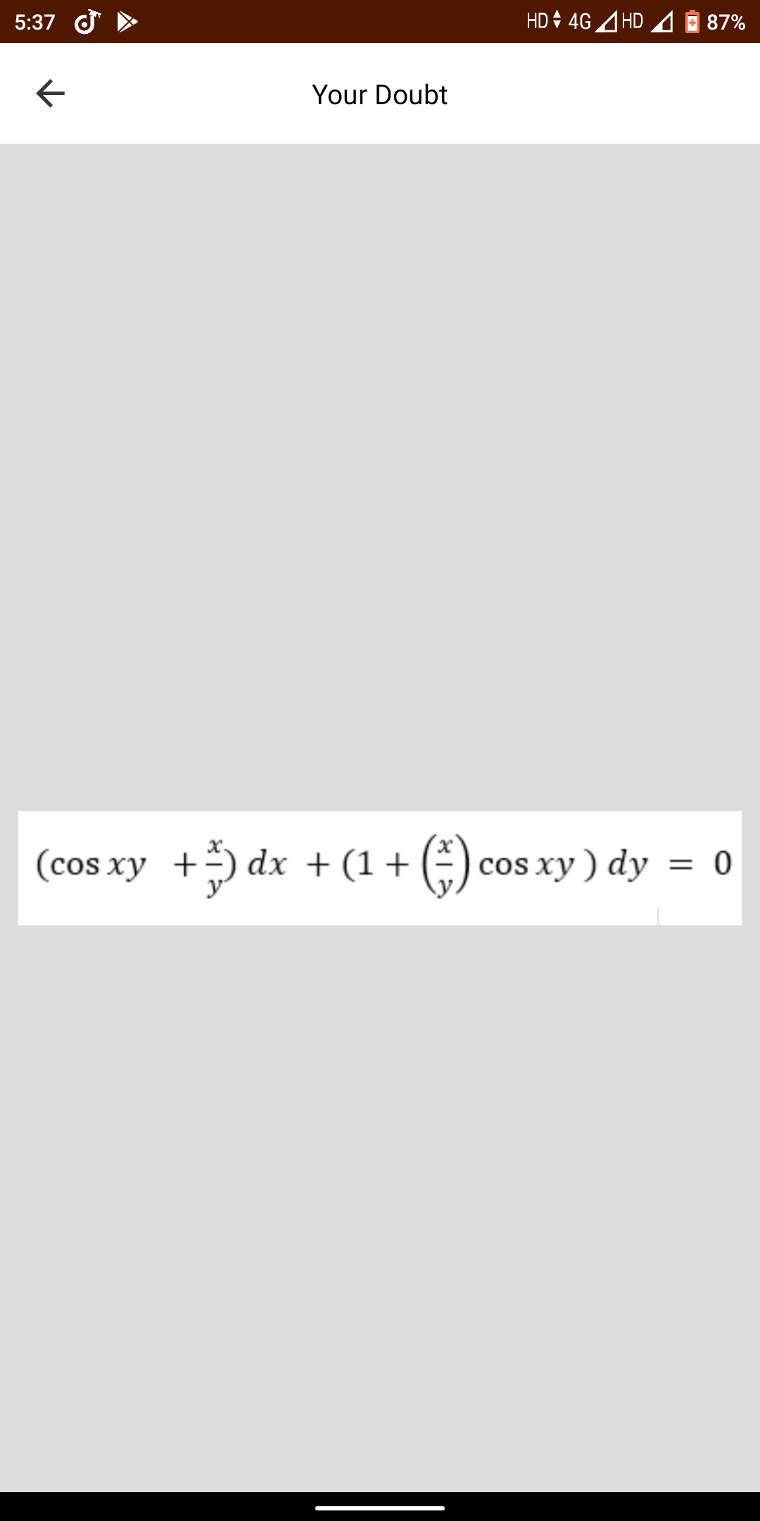 (cos xy +5
dx + (1+
cos xy ) dy = 0
ху
