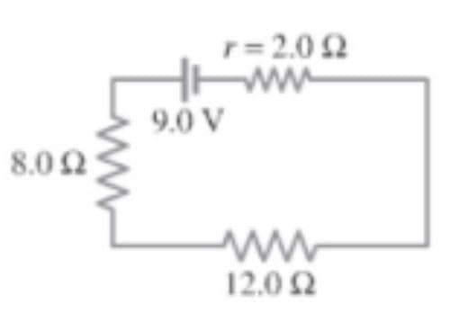 8.0 Ω
r=20 Ω
Μ Μ
9.0V
120 Ω