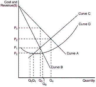 Cost and
Revenue(S)
Curve C
Curve D
Pa
P2
P,
Pe
Curve A
VCurve B
Q4
Quantity
