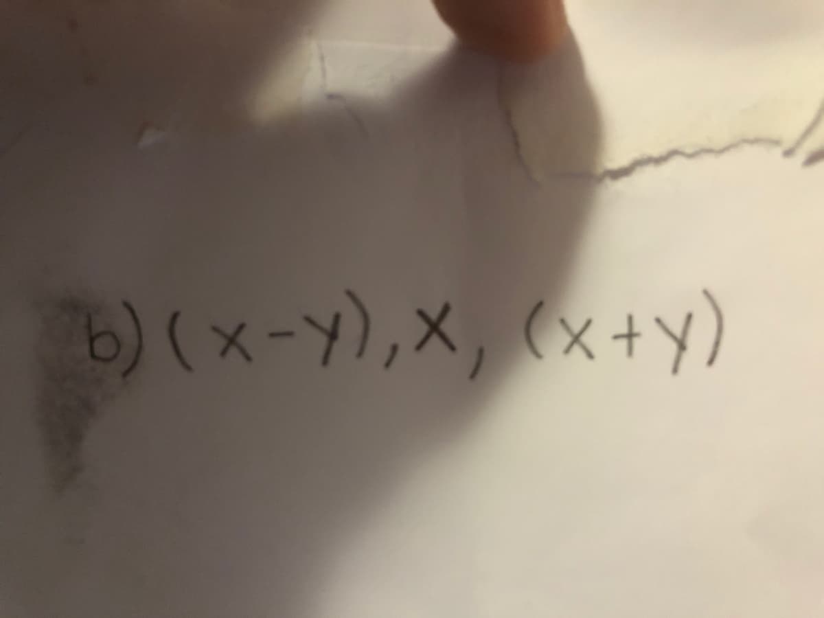 6) (x-y),X, (x+y)
